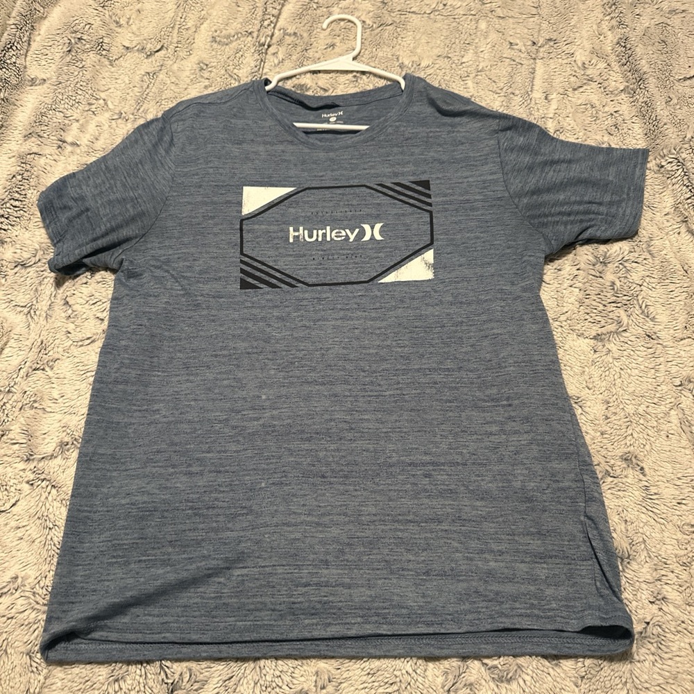 Hurley Blue Short Sleeve Tee Casual Fit